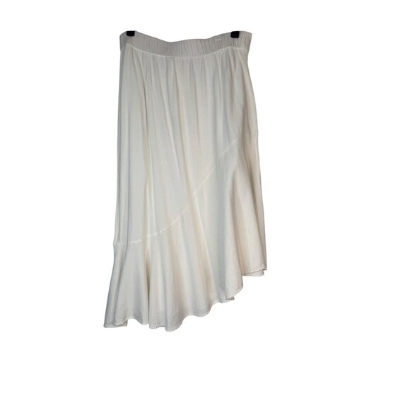 2/$30 ZARA Size M White Asymmetrical Button Front Skirt - Picture 8 of 11